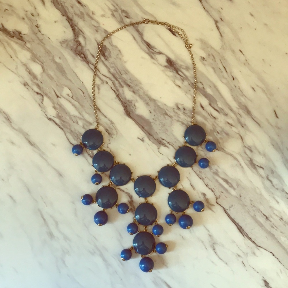 Blue Bauble Necklace